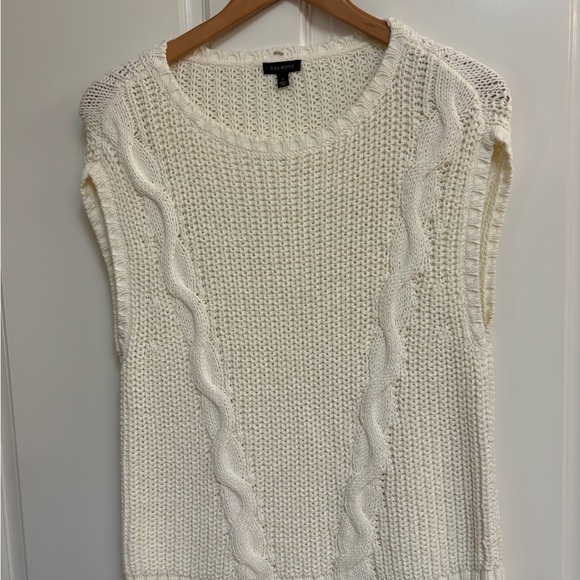 Talbots Convertible Cowl Neck Cable Top size S - Picture 3 of 8